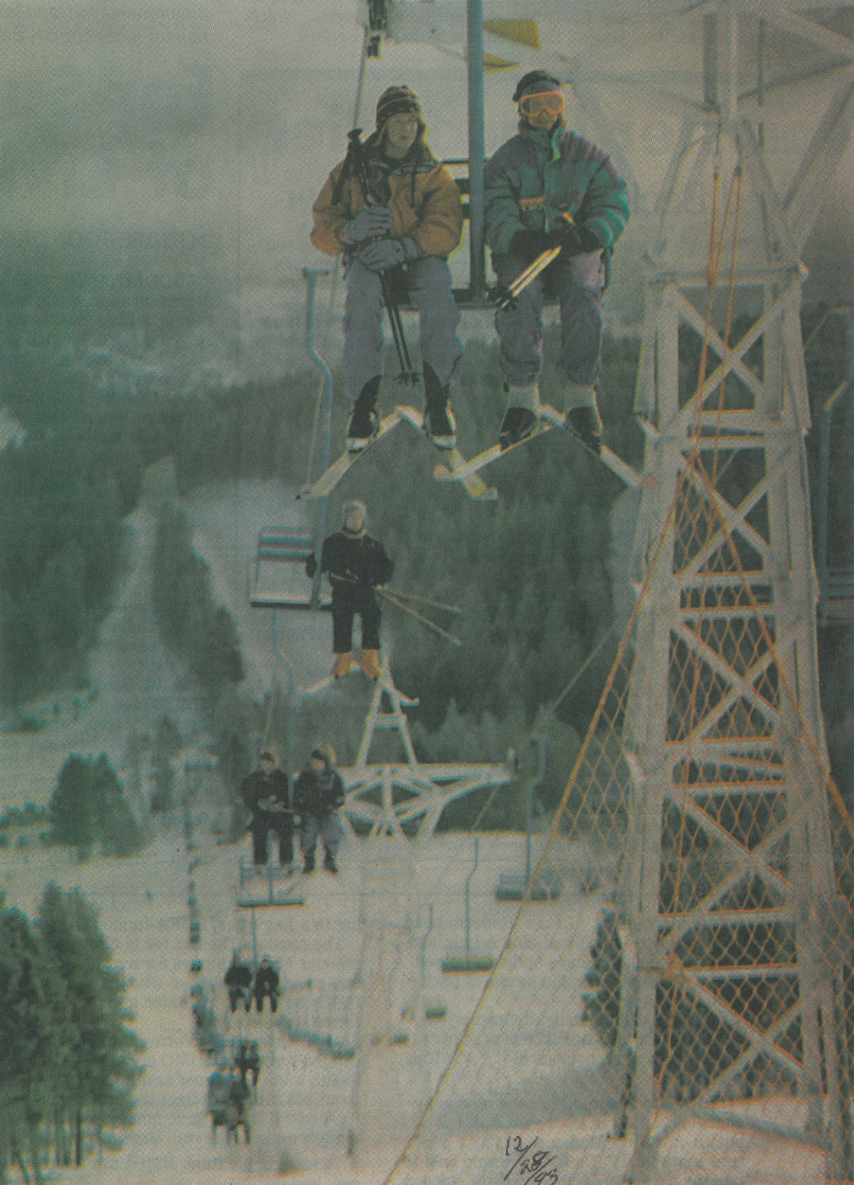 Riding the lift
